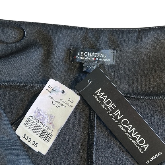 Le Chateau black top, sleeveless,keyhole,boatneck,overlay,office,event.summer,🇨🇦 - Picture 10 of 11